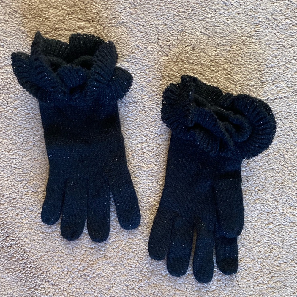 NWOT Ruffle Sparkle Fashion Gloves - Mossimo Fashion Gloves 🖤✨🖤✨